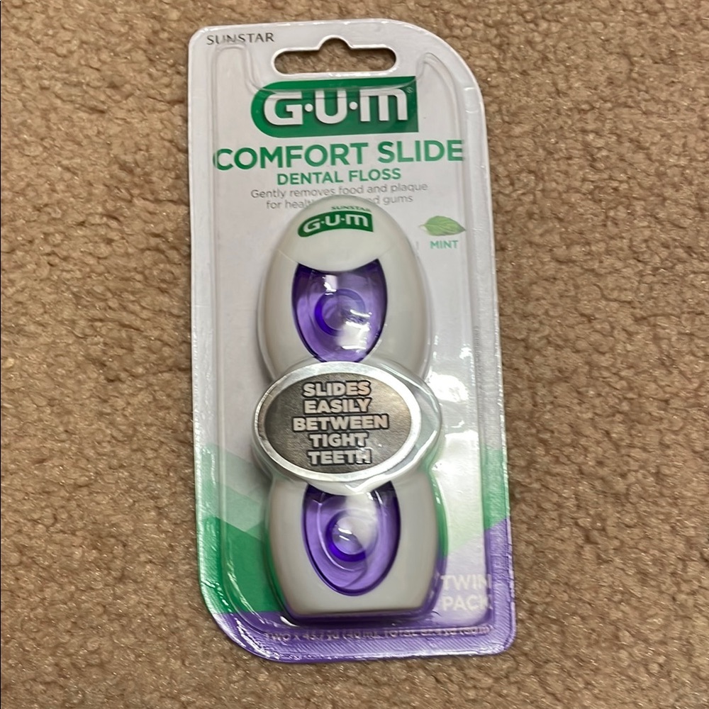 GUM Comfort Slide Dental Floss Twin Pack(2*40m)